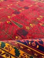 خرید فرش باغ ارم شیراز لاکی با نخ اکریلیک