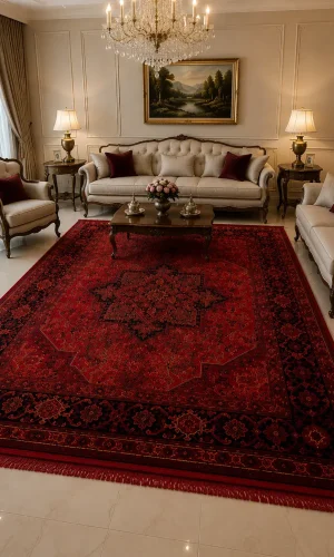 فرش شکوه هرات سلطنتی مرینوس ۷۰۰ شانه تراکم ۲۱۰۰