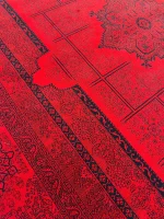 فرش لاکی سبز سینراد با طراحی اصیل ایرانی