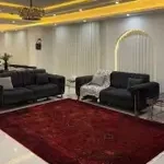 نمای نزدیک بافت فرش آناهیتا وینتیج قرمز