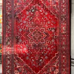 رید فرش ۱۲۰۰ شانه قرمز جدید طرح هریس