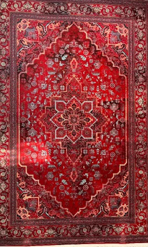 رید فرش ۱۲۰۰ شانه قرمز جدید طرح هریس