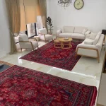 فرش ترنج لاکی سرمه ای 1200شانه آوانگارد