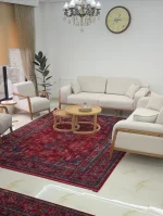 فرش ترنج لاکی سرمه ای 1200شانه آوانگارد