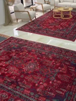 فرش ترنج لاکی سرمه ای